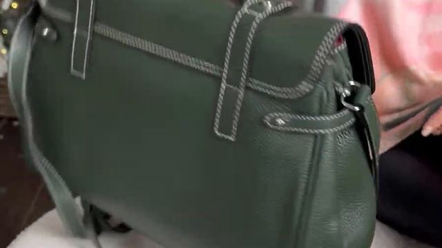 Женская сумка портфель из натуральной кожи зеленого ц смотреть онлайн