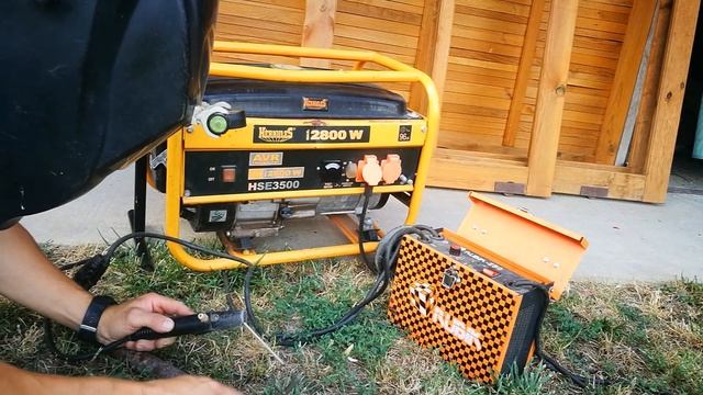 Бензиновый генератор 2800 W - потянет он сварку или нет? смотреть онлайн