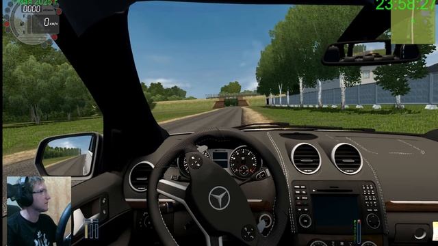 City Car Driving - Mercedes Benz W164 - Руль Logitech G27 смотреть онлайн