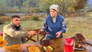 Запеченная в духовке мясо! Вкусный семейный ужин! Азербайджанская Кухня Деревенская Кухня  Рецепты