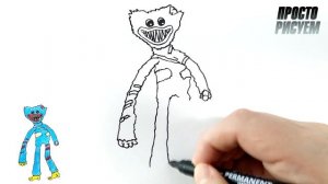 Как нарисовать ХАГГИ ВАГГИ из Poppy Playtime 4