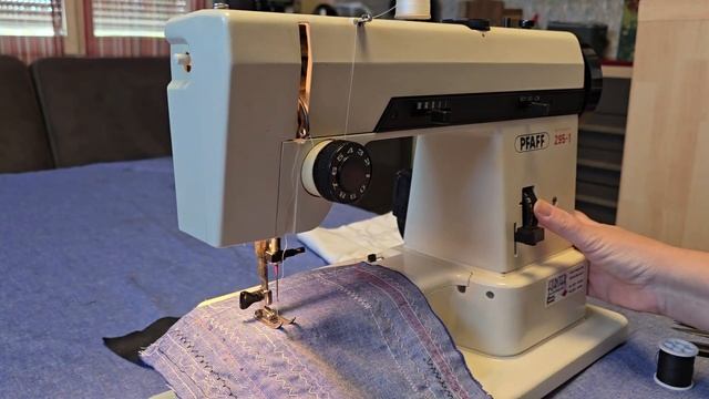 Nähmaschine PFAFF 291-1 Stretch— Test, Sewing Machine Review, швейная машина тес