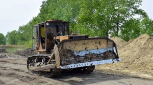 Трактор Т-170. Заезд на трал.