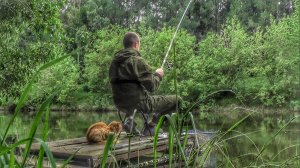 ПЕРВАЯ ЛЕТНЯЯ РЫБАЛКА У ДОМА НА ПОПЛАВОК!КРУПНАЯ ПЛОТВА НА ПЕРЛОВКУ🎣