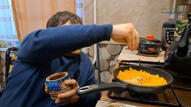 Жаренная кукуруза из банки