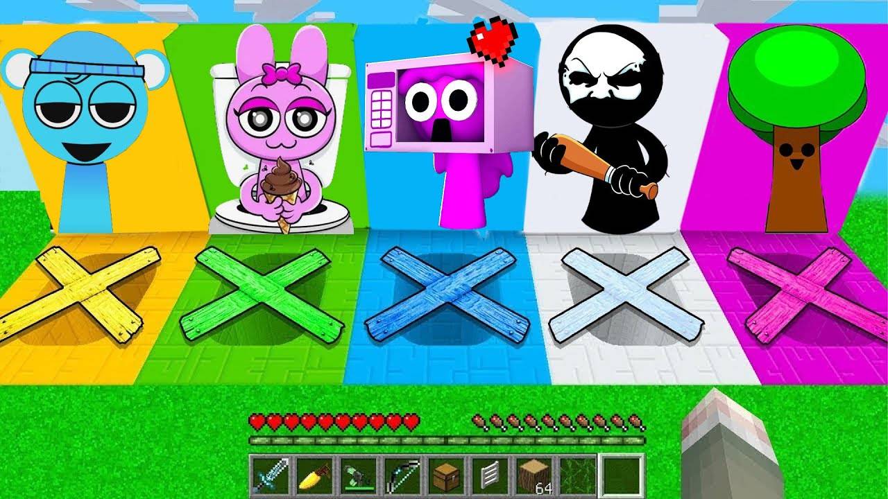 ВЫЖИВАНИЕ В СЕКРЕТНОМ ЗАКРЫТОМ ПОДВАЛЕ СО СПРУНКАМИ В МАЙНКАРФТ смотреть онлайн