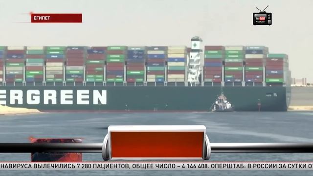 Контейнеровоз Ever Given сняли с мели в Суэцком канале