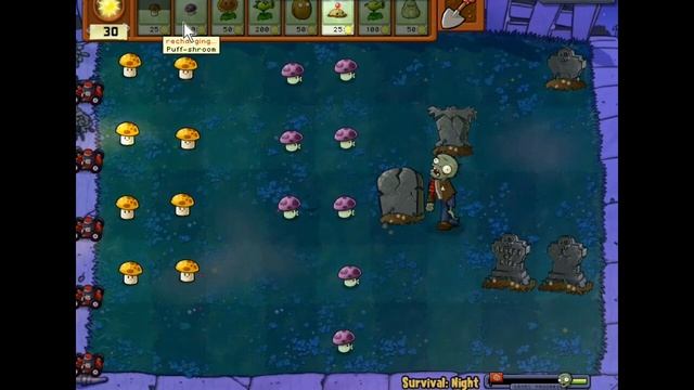 🌺 Растения против Зомби ВЫЖИВАНИЯ - 1 часть