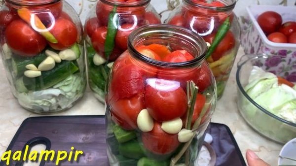 Qishga assorti tuzlama tayyorlashning oson usuli/ ассорти из солений