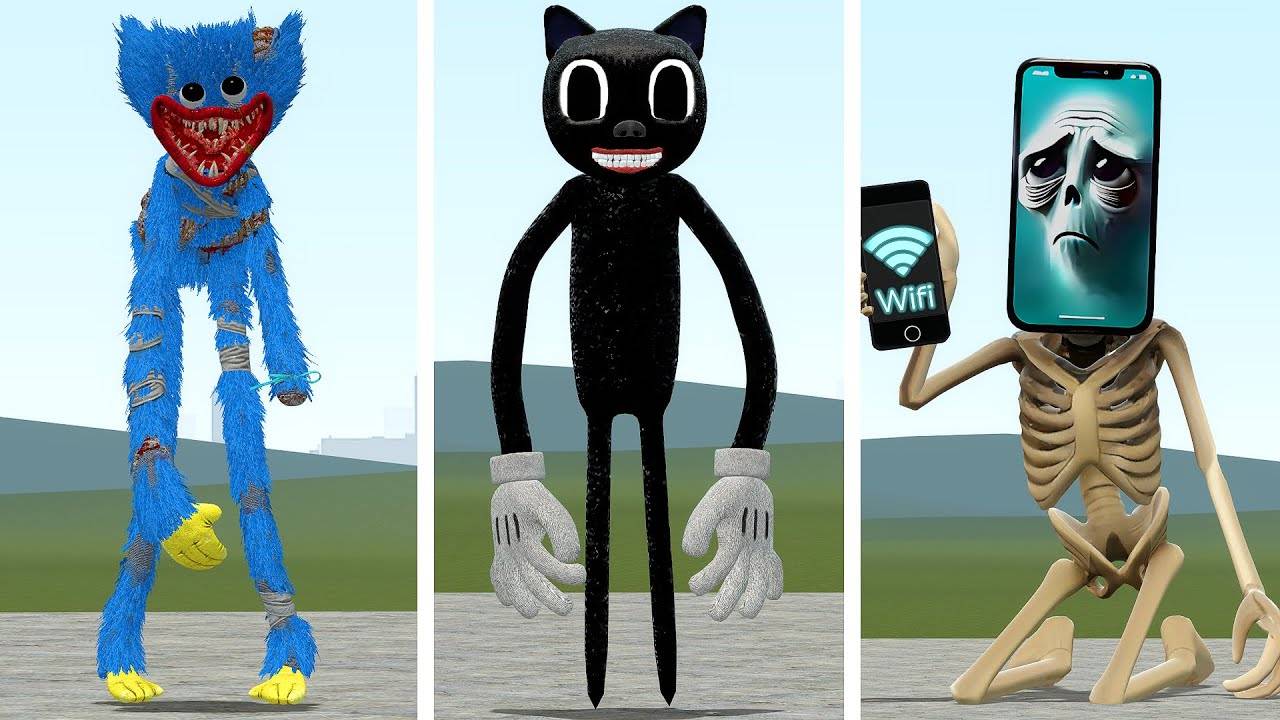 Я СТАНОВЛЮСЬ ХАГГИ-ВАГГИ ПРОТИВ КАРТУНКЭТА И ДРУГИХ ПЕРСОНАЖЕЙ В GARRY'S MOD