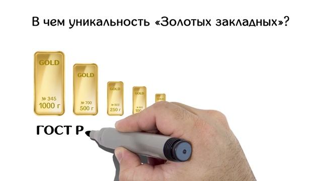 Золотые закладные