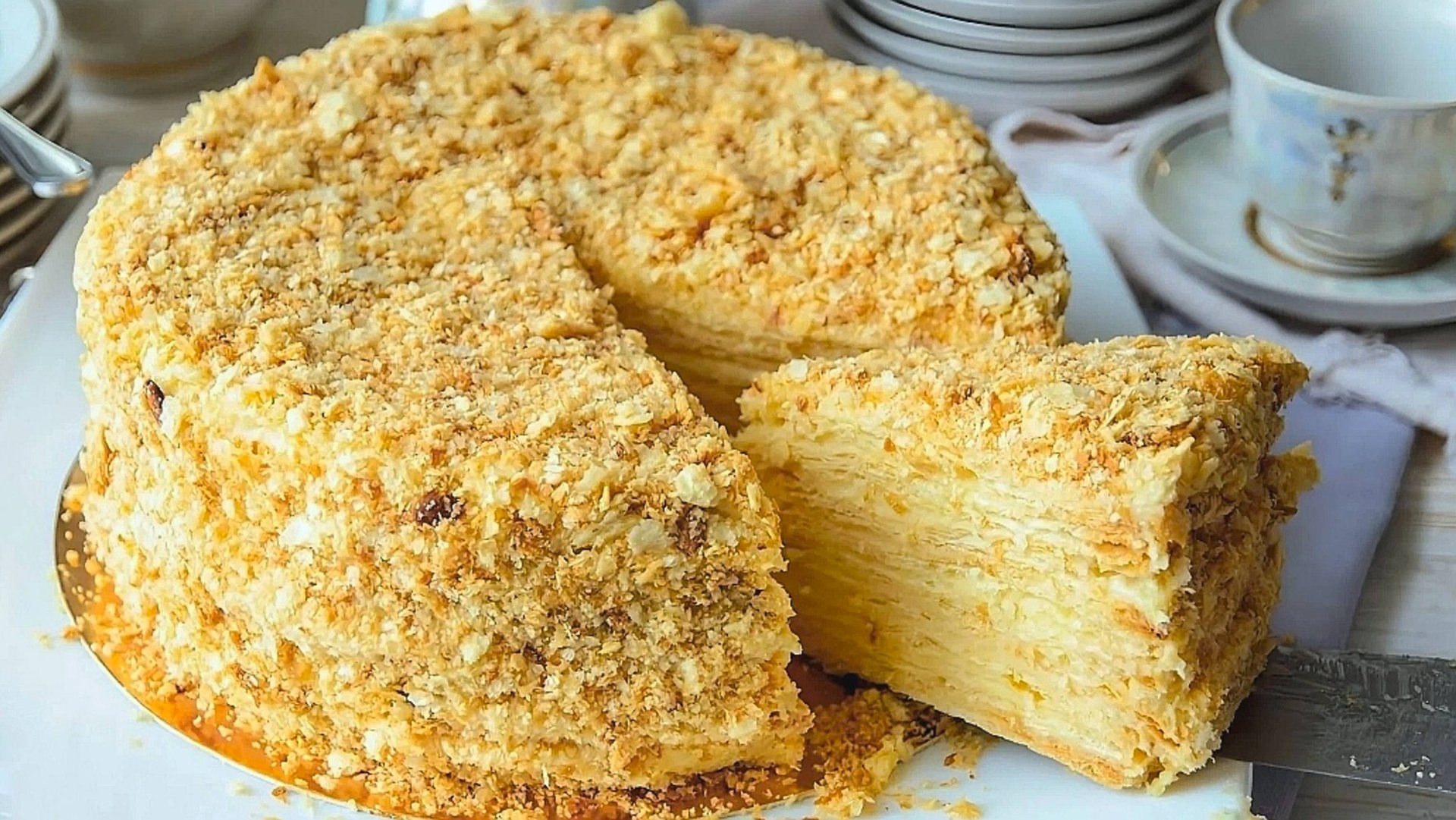 ТОРТ НАПОЛЕОН классический рецепт с заварным кремом смотреть онлайн