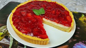 КЛУБНИЧНЫЙ ТАРТ вкуснее торта.🍓🍓🍓