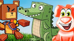 Сон медведя и битва Крокодила. Желейный Стасик играет в Super Bear Adventure. (360p)