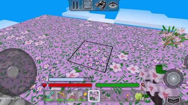 Выживание на 1 блоке! 7# Седьмая серия | розовый биом 🌸! смотреть онлайн