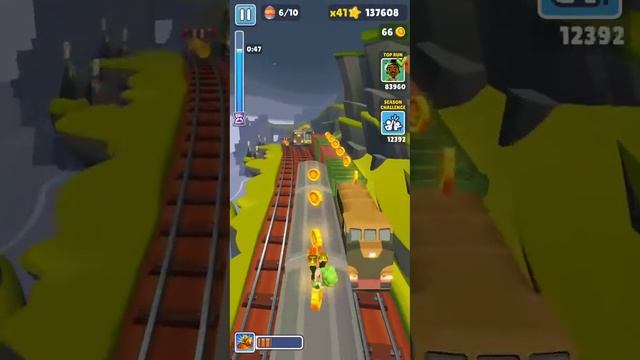Играю в новое обновление в Subway surf смотреть онлайн