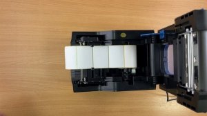 Установка термоэтикеток в XPrinter XP-370b