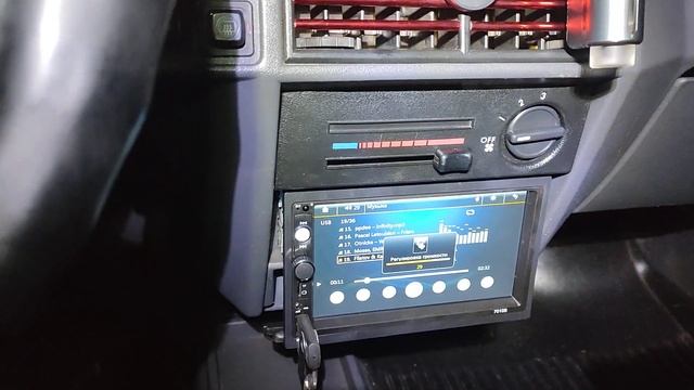 Установил на Славуту магнитолу 1din 7010 B