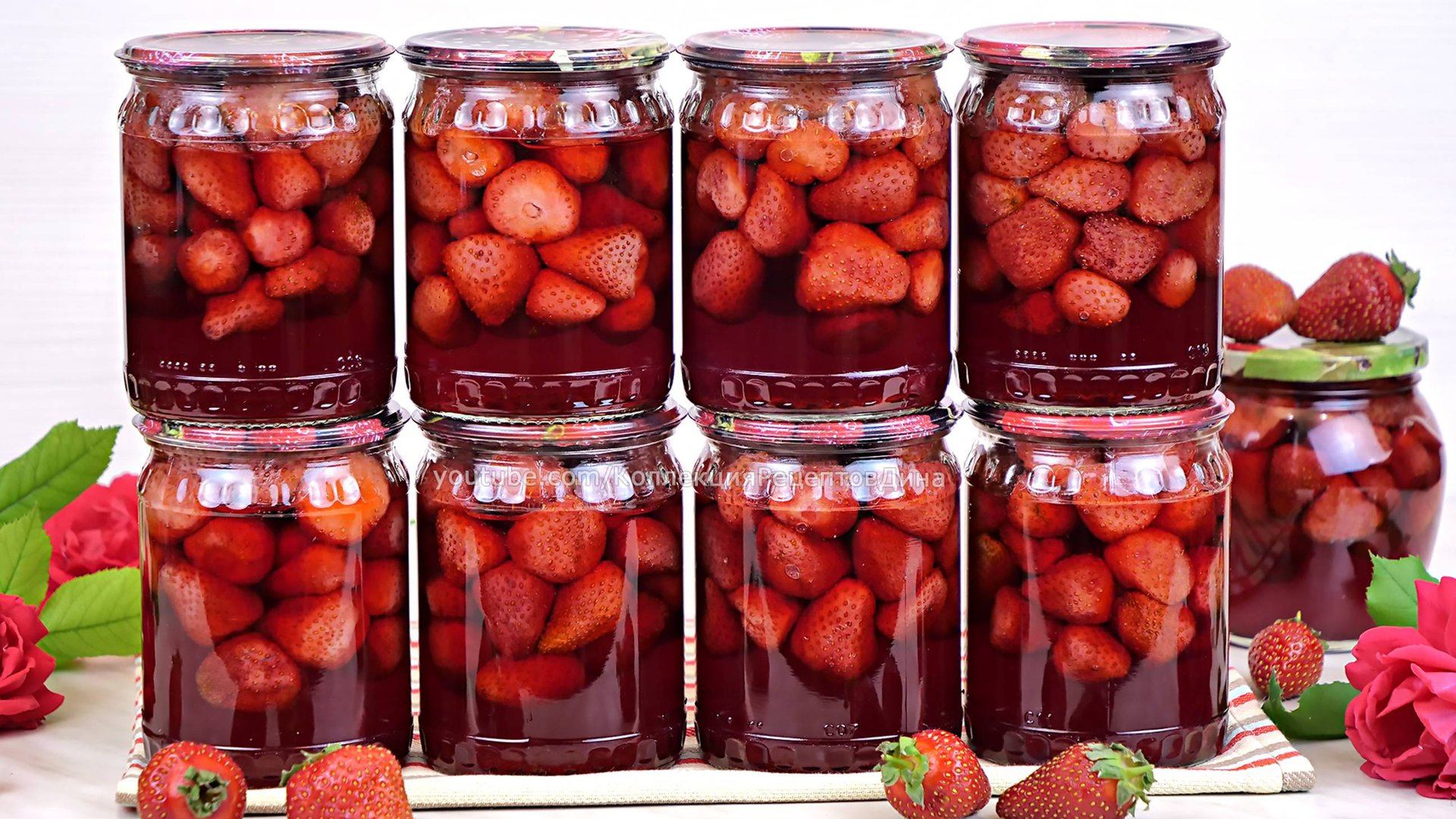 🍓Всего 2 ингредиента! Клубника в собственном соку на зиму! Заготовка клубники на зиму!🍓 смотреть онлайн