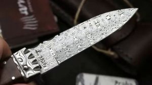 Автоматический нож Mikov Ягуар-1 241 (Нерж.дамаск, дерево)