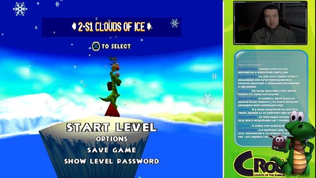 ЗИМНЯЯ АТМОСФЕРА И БОСС С ДЖЕТПАКОМ ➤ Croc: Legend of the Gobbos ? смотреть онлайн