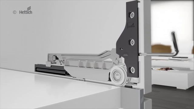 Регулировка высоты дверей в системе HETTICH SlideLine M смотреть онлайн