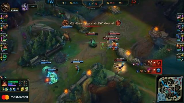 FW vs. G2 | День 6 Игра 3 Worlds Groups Stage 2018 | Flash Wolves vs. G2 Esports смотреть онлайн