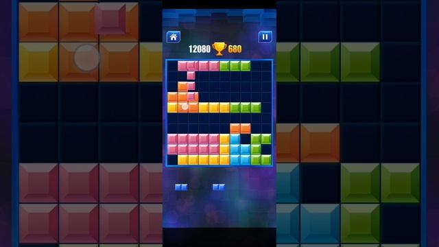 Набрал очень много очков в Block Puzzle.