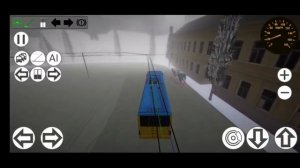 Micro trolleybus simulator | ЛАЗ Е183, line 3