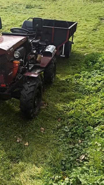 # трактор#мінітрактор #4x4#саморобний #прицеп #farming #fyp смотреть онлайн