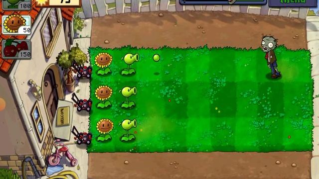 Plants VS Zombies ПВЗ уровень День 1-4 ИГРАЮ в Растения Против ? смотреть онлайн