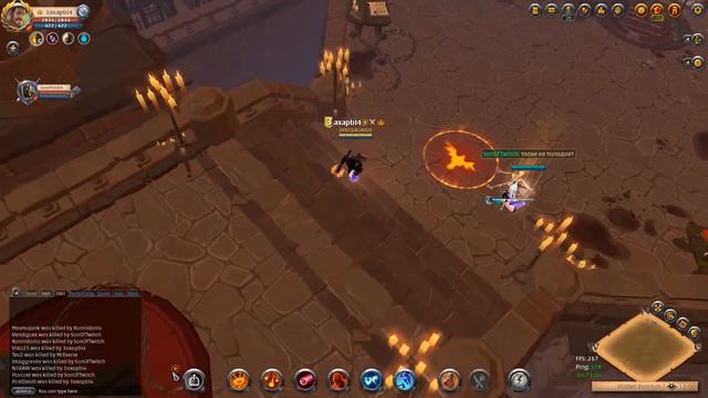 Расколбас от фаера,пламенный нагиб(albion online ,fire mage, fire tal смотреть онлайн