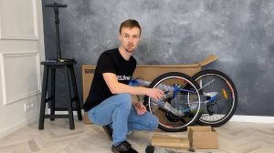 Ускоренное видео. Как собрать горный подростковый велосипед STELS Navigator 400 V