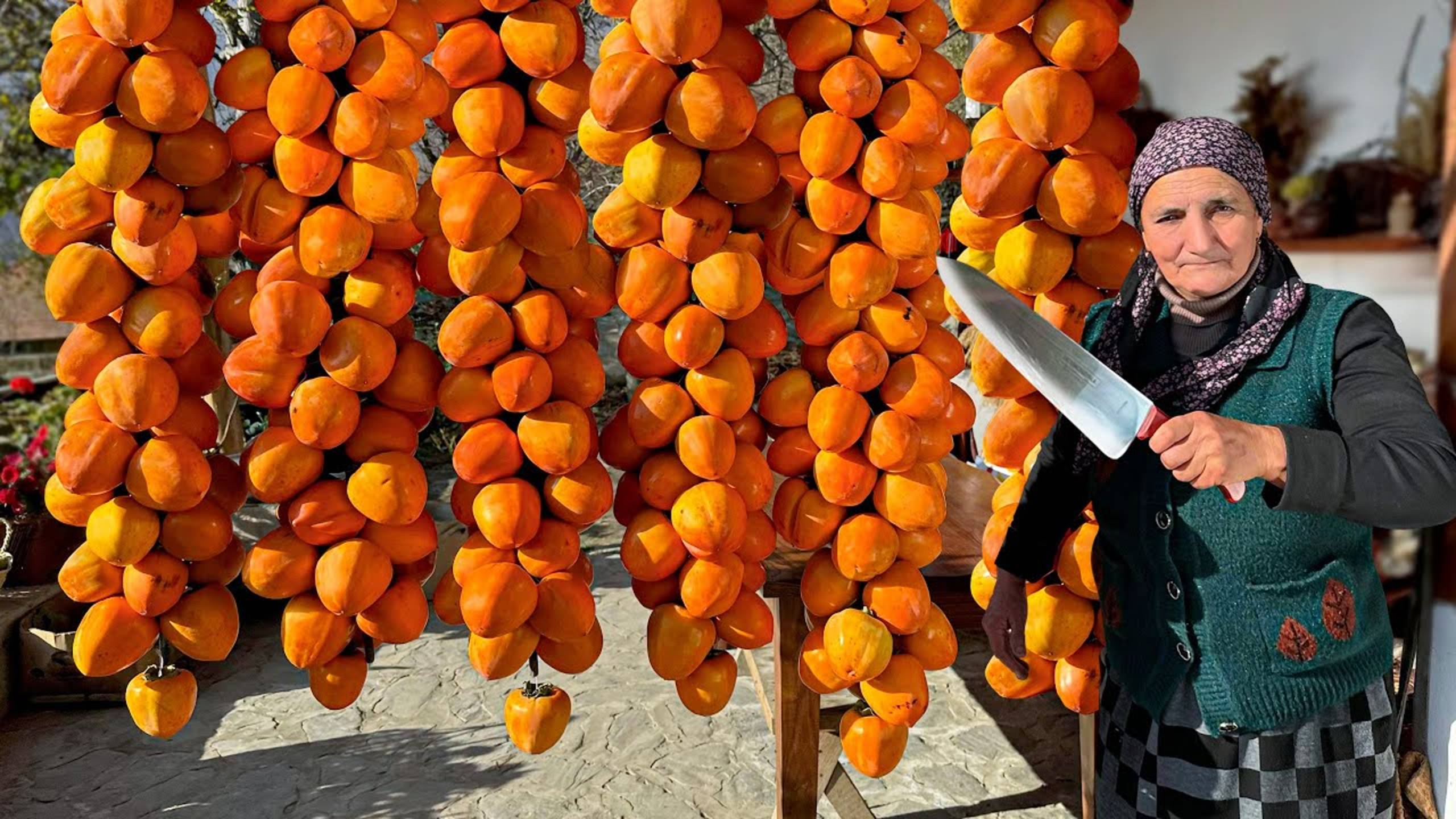 Такой вкусный пирог с хурмой готовят только в горной деревне! смотреть онлайн