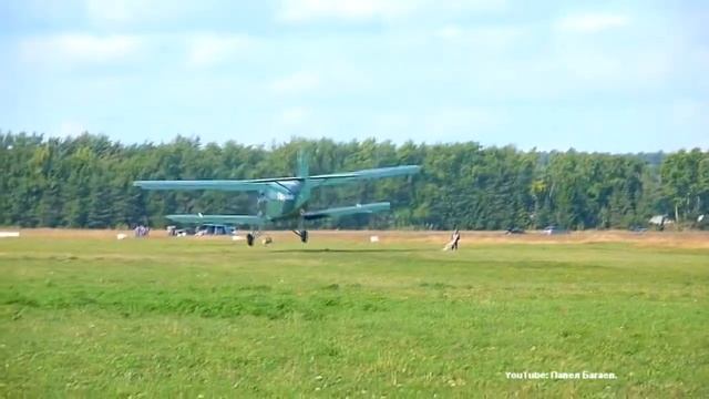 Посадка Ан-2 с перелётом зоны приземления. Порошино, Ки смотреть онлайн