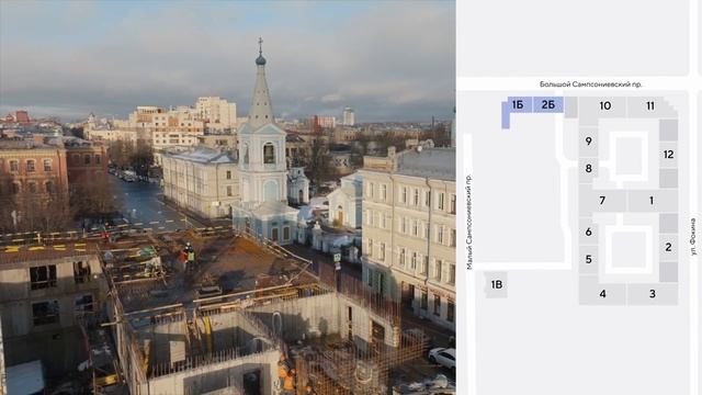 Ход строительства «Сампсониевский, 32». Зима 2025 смотреть онлайн