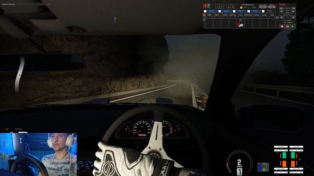 Раздал боком по ночным серпантином Сочи в Assetto Corsa смотреть онлайн
