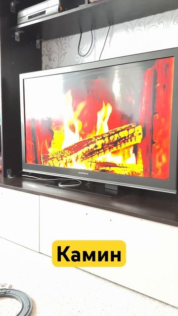 Заставка на канале #shortvideo #релакс #cat #камин #костер #дро