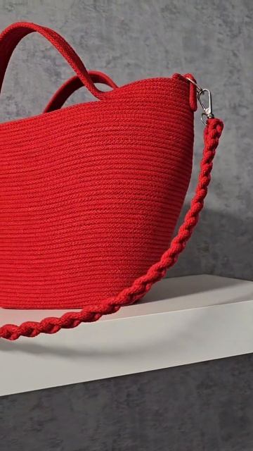 Сумка, созданная из шнура. #сумка #шьюсама #шью_сама #шн?