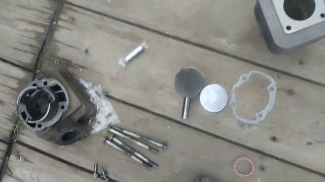 замена цилиндра поршневой группы на скутере Honda dio 18-27 ? смотреть онлайн