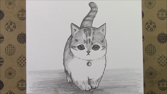 Как нарисовать кошку карандашом шаг за шагом №2 смотреть онлайн