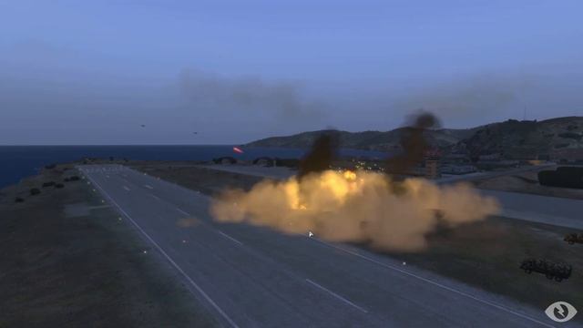 Arma 3 Su-39 и красивые взрывы. смотреть онлайн