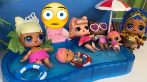 ЧТО С ВОДОЙ В БАССЕЙНЕ? КУКЛЫ ЛОЛ НА МОРЕ!🦄LOL DOLL SURPRISE Мультик для детей #топыкатегорий #LOL