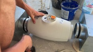 Работа канального вентилятора Soler & Palau TD 350 с шумоглуши