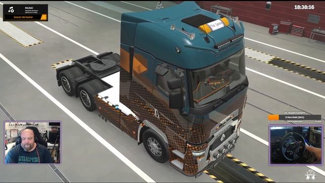 🤬ETS 2 1.49 на руле MOZA R 5 ДОРОГИ ДОРОГИ RUSMAP-СИБИРЬ . МАП ВО смотреть онлайн