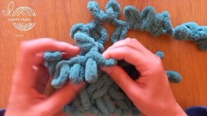 Uzor 2x2 Iks. Alize puffy. Узор 2х2 Икс (двойная плетёнка) плед из А?