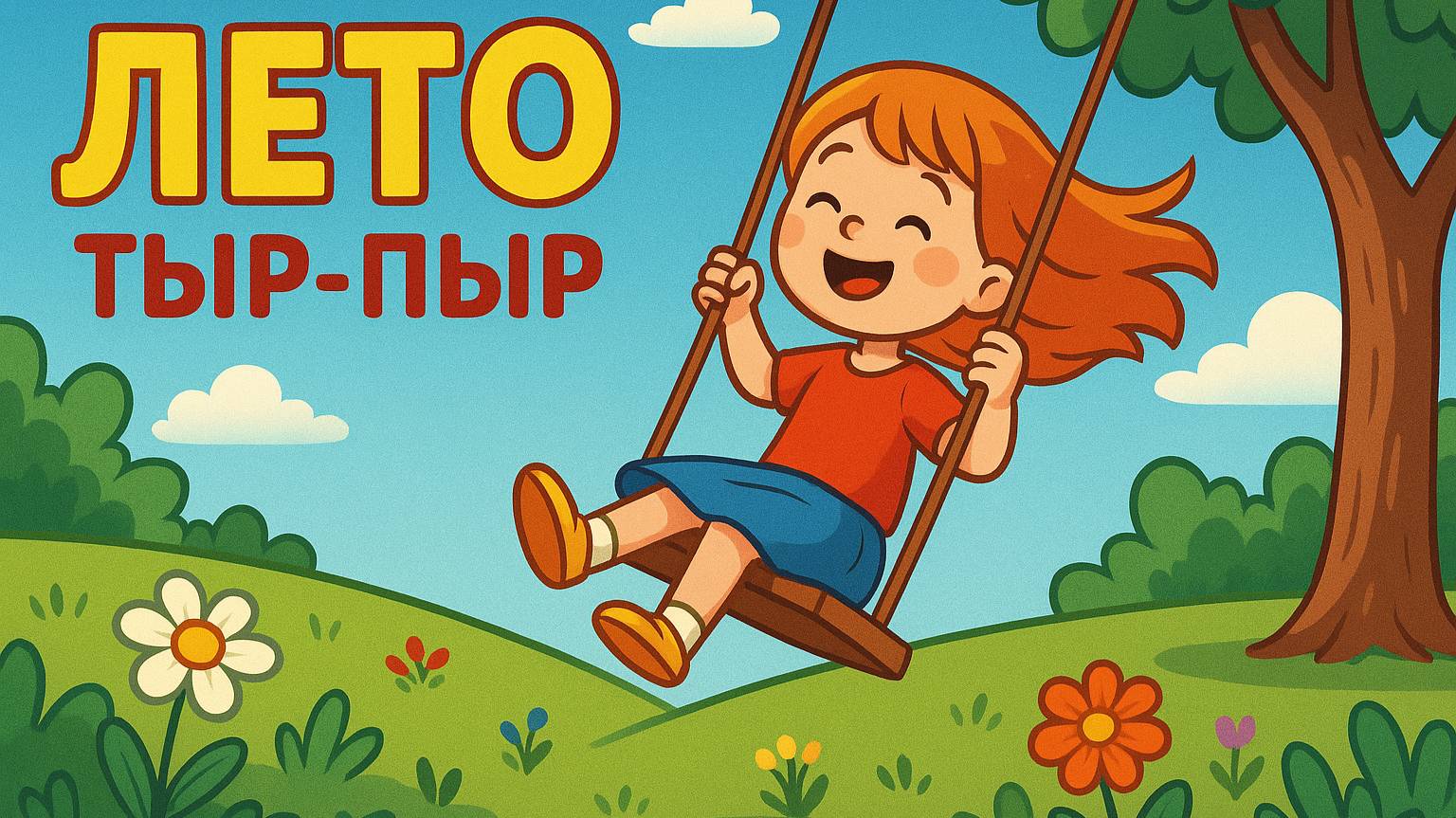 Детская песенка про ЛЕТО. ТЫР-ПЫР. Песни про лето и каникулы. смотреть онлайн