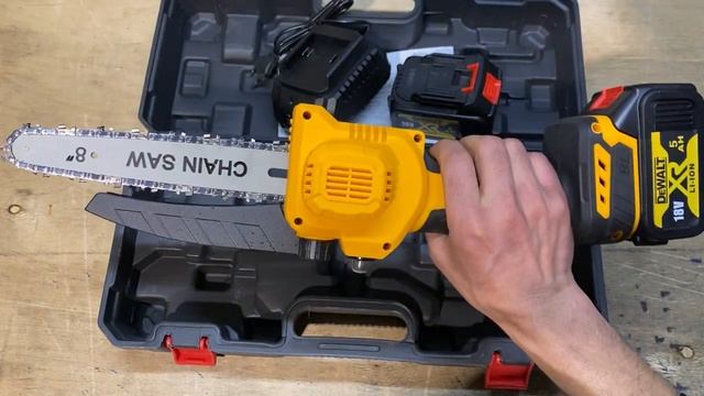 Цепная пила DEWALT 8 дюйма аккумуляторный бесщеточный 18 в смотреть онлайн