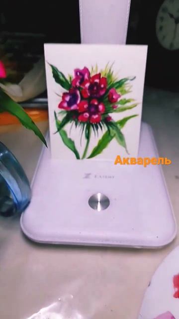 Турецька гвоздика аквареллю смотреть онлайн