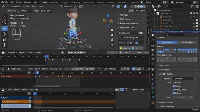 3. WALK & RUN - Create a Character Walk Animation смотреть онлайн